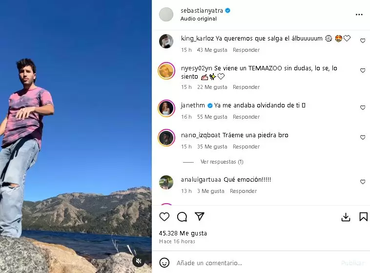 Sebasti�n Yatra revel� un adelanto de su nuevo tema