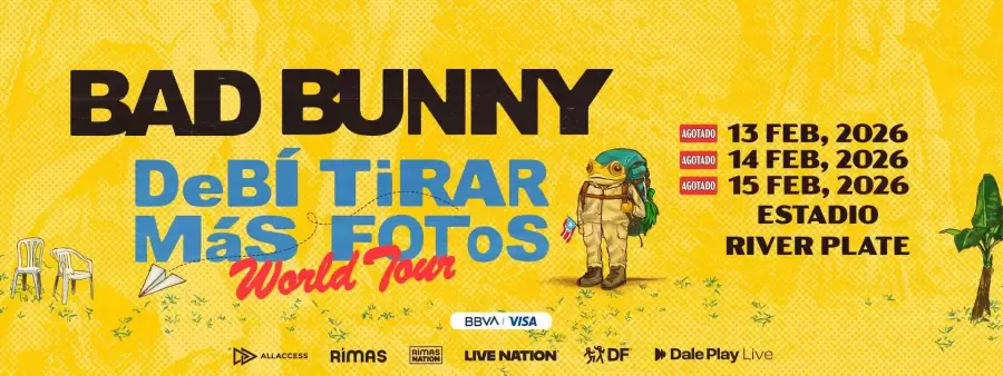 Bad Bunny agot� sus tres conciertos en Argentina.