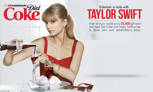 En ebero de 2013, Swift anunci� en su canal de YouTube que hab�a firmado un acuerdo con Coca-Cola Light.
