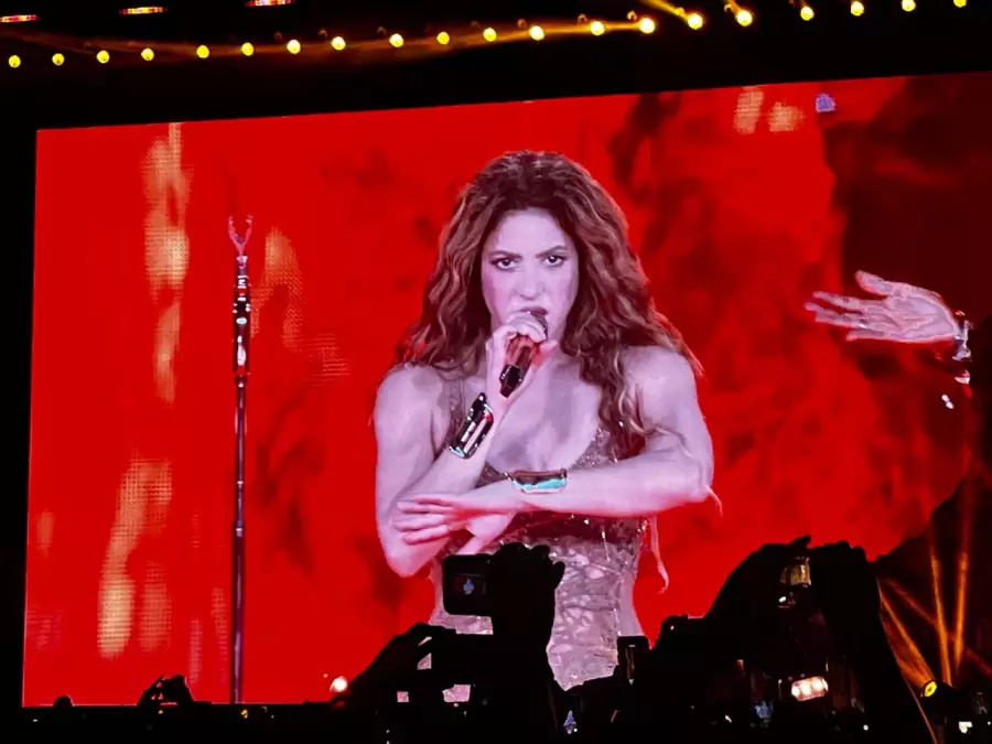 La colombiana repas� su repertorio en un gran show