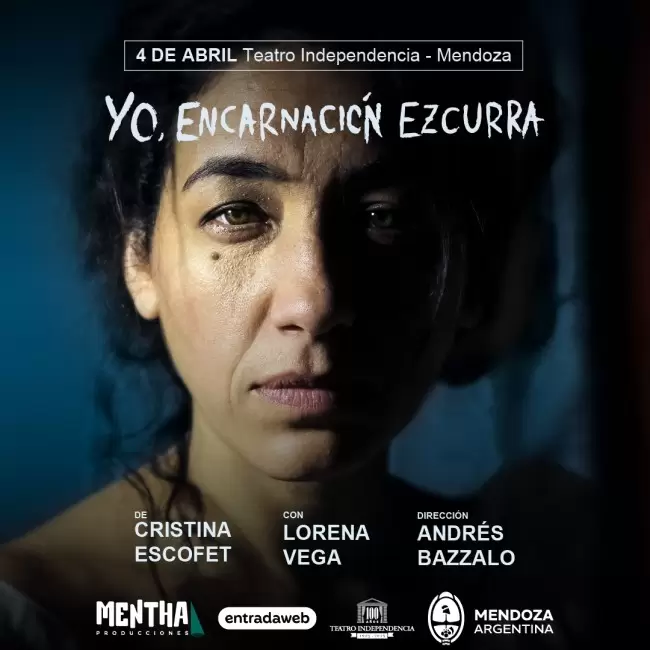 Yo, Encarnaci�n Ezcurra, con Lorena Vega, en Mendoza