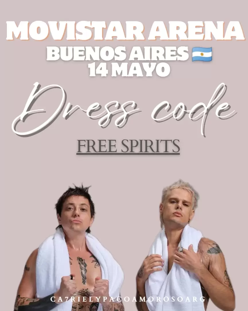 Desde el Fan Club  organizaron un dress code especial para el show del 14 de mayo en Buenos Aires