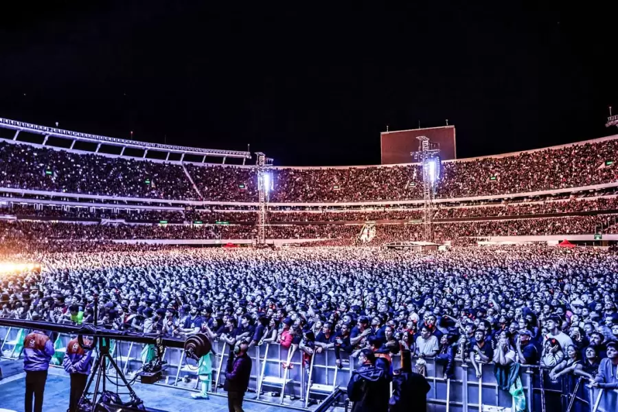 La imagen del p�blico argentino que acompa�� el sentido mensaje